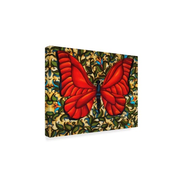 Holly Carr 'Red Butterfly' Canvas Art,18x24